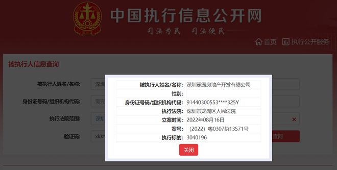 頤安集團旗下麓園地產(chǎn)被列為被執(zhí)行人，執(zhí)行標的304萬元，涉及投資興辦實業(yè)